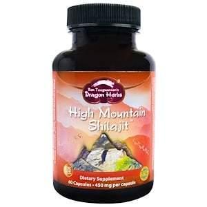 Dragon Herbs, High Mountain Shilajit, 450 mg, 60 Capsules - Supply Center USA