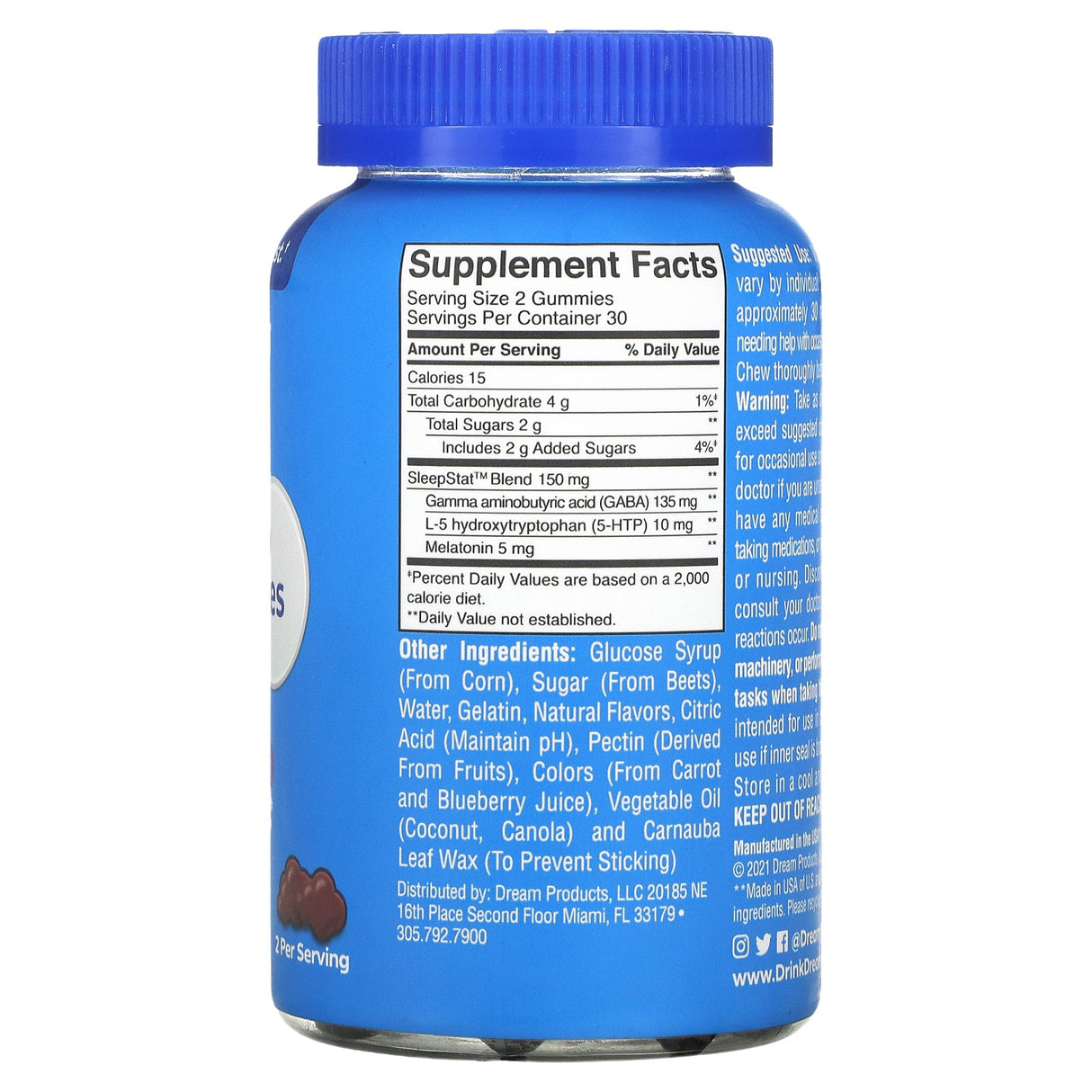 Dream Water, Sleep, Snoozeberry, 60 Gummies - Supply Center USA