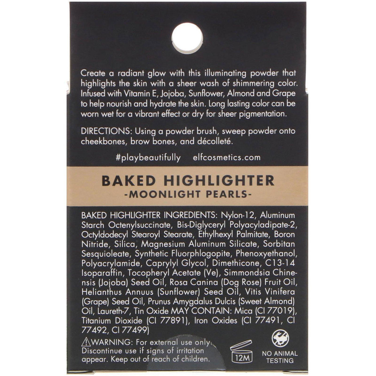 E.L.F., Baked Highlighter, Moonlight Pearls, 0.17 oz (5 g) - Supply Center USA
