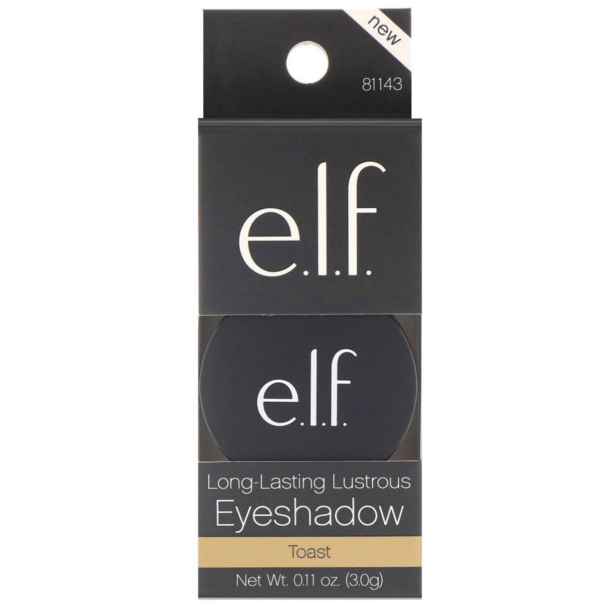 E.L.F., Long-Lasting Lustrous Eyeshadow, Toast, 0.11 oz (3.0 g) - Supply Center USA