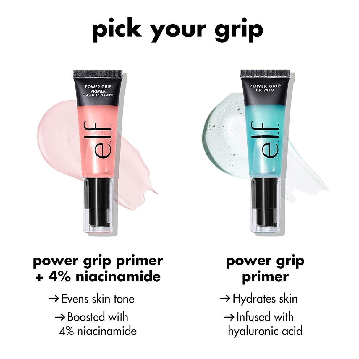 E.L.F. Power Grip Primer, Gel-Based & Hydrating Face Primer for Smoothing Skin & Gripping Makeup, Moisturizes & Primes, 0.811 Fl Oz (24 Ml) - Supply Center USA