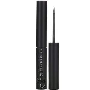 E.L.F., Precision Liquid Eyeliner, Black, 0.13 fl oz (3.5 ml) - Supply Center USA