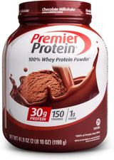 Premier Protein Powder, Vanilla Milkshake, 30G Protein, 1G Sugar, 100% Whey Protein, Keto Friendly, No Soy Ingredients, Gluten Free, 17 Servings, 23.3 Ounces