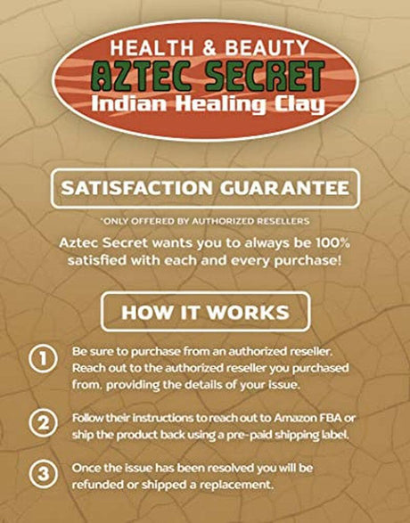 Aztec Secret – Indian Healing Clay 2 Lb – Deep Pore Cleansing Facial & Body Mask – the Original 100% Natural Calcium Bentonite Clay – New Version 2 - Supply Center USA