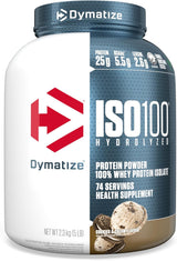 Dymatize ISO100 Hydrolyzed Protein Powder, 100% Whey Isolate, 25G of Protein, 5.5G Bcaas, Gluten Free, Fast Absorbing, Easy Digesting, Gourmet Vanilla, 20 Servings