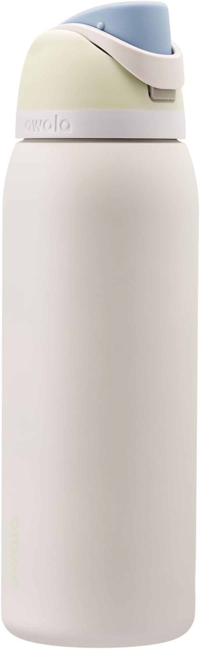 Owala Freesip Insulated Stainless Steel Water Bottle with Straw for Sports, Travel, and School Bpa-Free Sports Water Bottle, 24 Oz, Shy Marshmallow