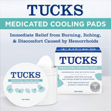 TUCKS Medicated Cooling Pads, 100 Count – Pads with Witch Hazel, Cleanses Sensitive Areas, Protects from Irritation, Hemorrhoid Treatment, Medicated Pads Used by Hospitals
