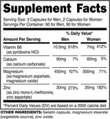 Primaforce ZMA Dietary Supplement, 180 Capsules