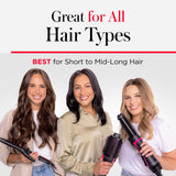 REVLON One Step Volumizer plus Hair Dryer and Styler | More Volume, Less Damage, and More Styling Control for Easy and Fast Salon-Style Blowouts, plus Travel Friendly (Black)