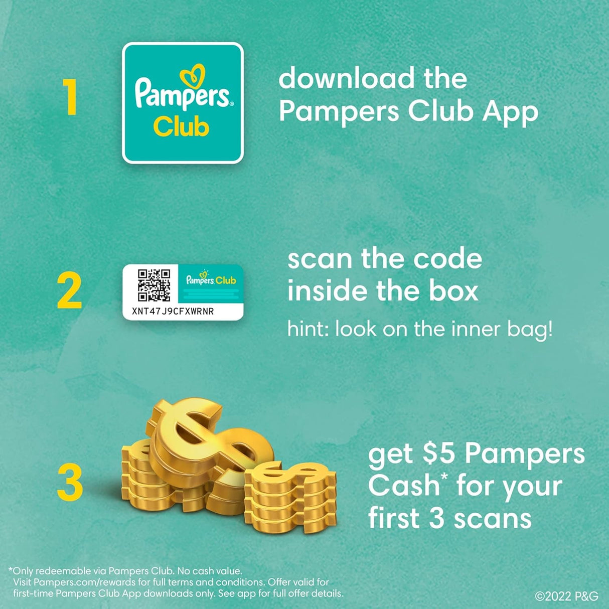 Pampers Pure Protection Diapers - Size 5, One Month Supply (132 Count), Hypoallergenic Premium Disposable Baby Diapers