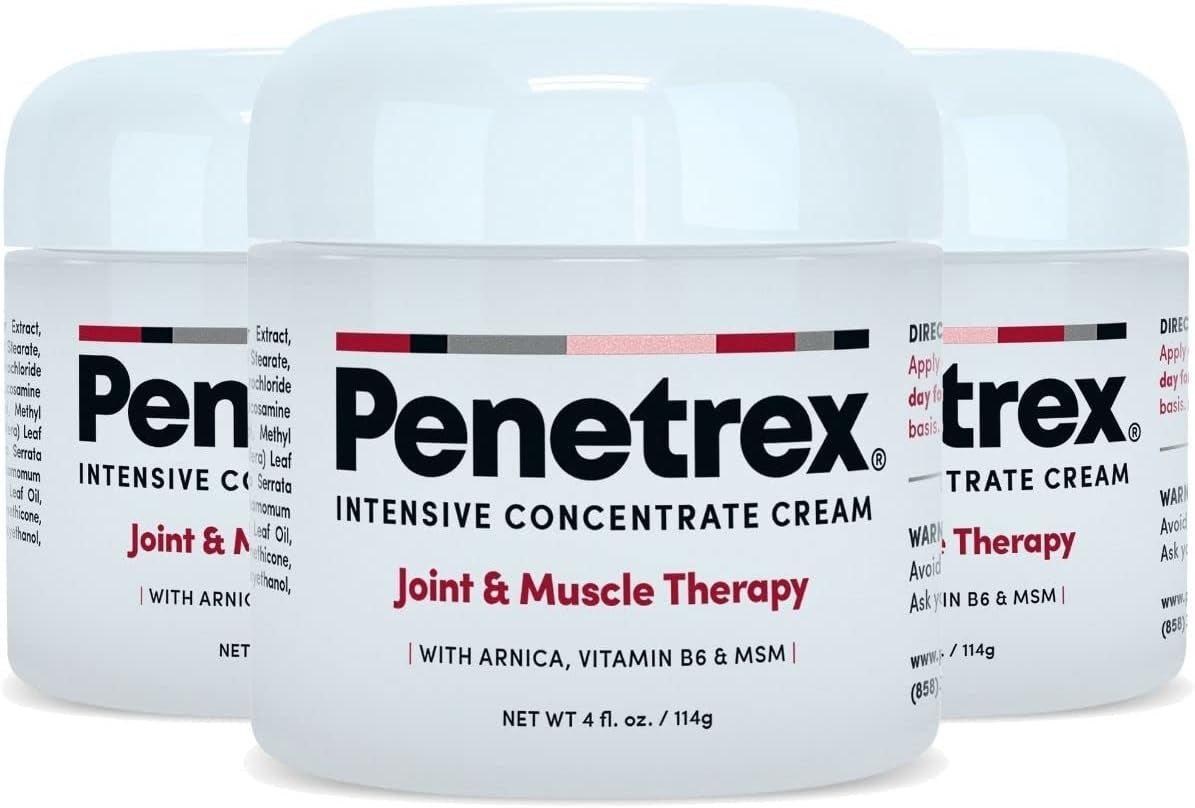 Penetrex Joint & Muscle Therapy – Soothing Comfort for Back, Neck, Hands, Feet – Premium Whole Body Rub with Arnica, Vitamin B6 MSM & Boswellia – Non-Greasy 2Oz Cream