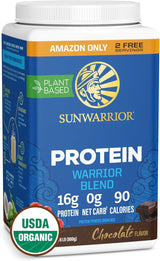 Sunwarrior Vegan Protein Powder Plant-Based Protein Powder USDA Organic | BCAA Amino Acids Hemp Seed | Keto Friendly Soy, Dairy, & Gluten & Synthetic Free NON-GMO | Vanilla 32 Servings 17G Protein