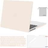 MOSISO Compatible with Macbook Pro 14 Inch Case 2024 2023 2022 2021 M4 M3 M2 M1 Pro Max A3112 A3185 A3401 A2918 A2992 A2779 A2442, Plastic Hard Shell&Keyboard Cover&Screen Film&Pouch, Black
