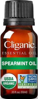 Cliganic Organic Essential Oils Set (Top 5) - 100% Pure Natural - Aromatherapy, Candle Making - Peppermint, Lavender, Eucalyptus, Lemongrass & Orange (Packaging May Vary)