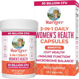 Maryruth Organics 3-In-1 Daily Health Probiotics for Women | Clinically Tested | Hormone Support & Gut Health Supplement for Women | Supplement for Women | 50 Billion CFU | Allergen Free | 30 Ct - Supply Center USA