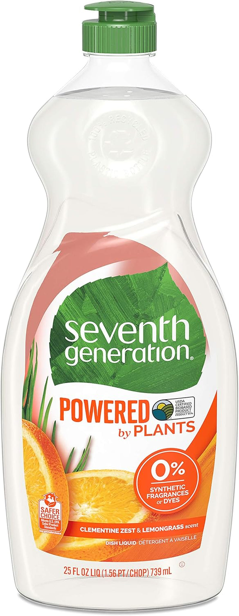 Seventh Generation Dish Liquid Soap Free & Clear Liquid Soap Pack of 6 Dishwashing Soap Dish Soap for Sensitive Skin 19 Oz