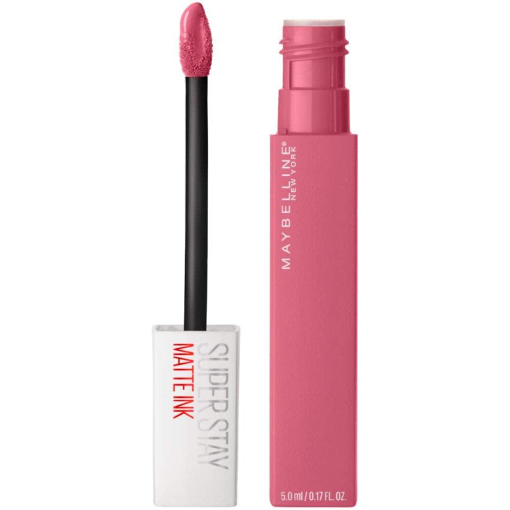 Maybelline Super Stay Matte Ink Liquid Lipstick Makeup, Long Lasting High Impact Color, up to 16H Wear, Lover, Mauve Neutral, 1 Count - Supply Center USA