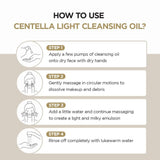 SKIN1004 Madagascar Centella Light Cleansing Oil 6.76 Fl.Oz, 200Ml | Gentle Oil Cleanser for Face, Korean Facial Cleanser, Double Cleansing - Supply Center USA