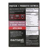 Earnest Eats, Protein & Probiotic Instant Oatmeal, Apple Crush, 6 Packets, 8.47 oz (240 g) - Supply Center USA