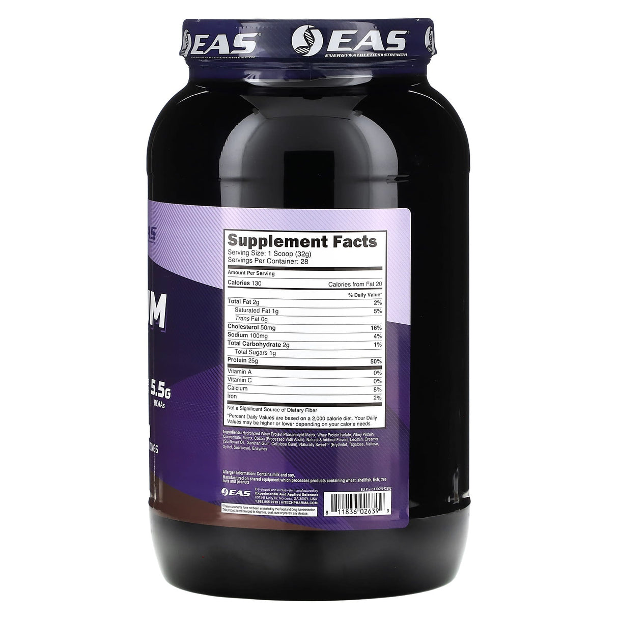 EAS, 100% Platinum Whey, Chocolate Ice Cream , 2 lb (907 g) - Supply Center USA