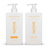 Native Shampoo and Conditioner Contain Naturally Derived Ingredients| All Hair Type Color & Treated, Fine to Dry Damaged, Sulfate & Dye Free - Almond & Shea Butter, 16.5 Fl Oz Each (2 Pack)