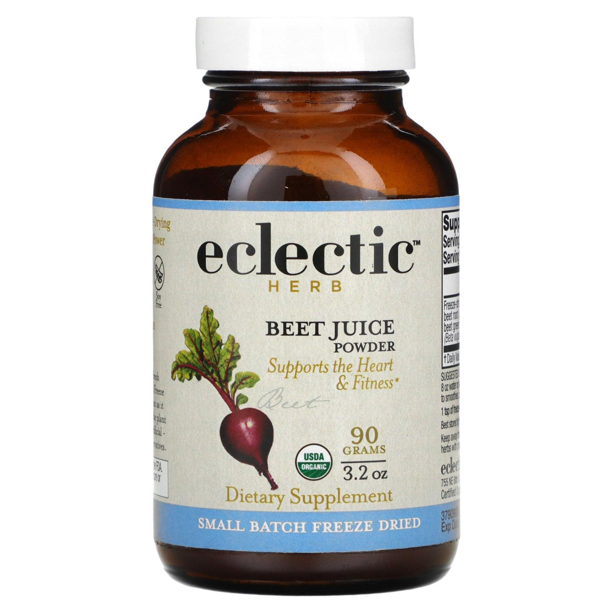 Eclectic Institute, Freeze Dried, Beet Juice Powder, 3.2 oz (90 g) - Supply Center USA