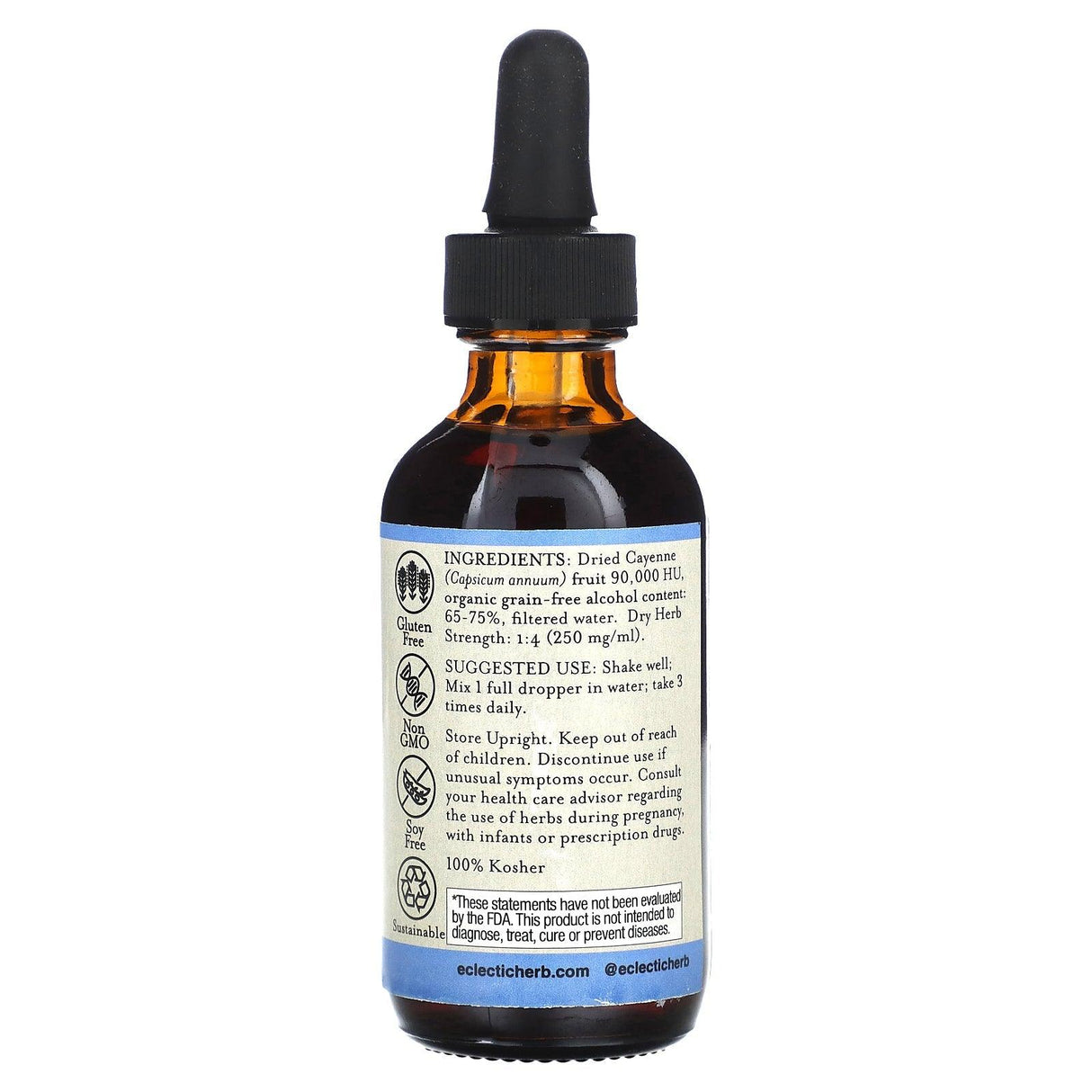 Eclectic Institute, Herb, Cayenne Extract, 2 fl oz (60 ml) - Supply Center USA