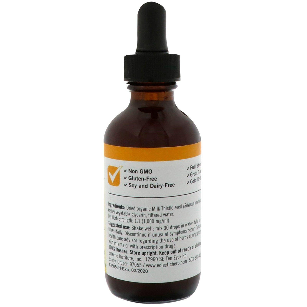 Eclectic Institute, Milk Thistle , 2 fl oz (60 ml) - Supply Center USA