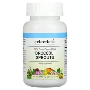 Eclectic Institute, Raw Fresh Freeze-Dried, Broccoli Sprouts, 270 mg, 150 Non-GMO Veg Caps - Supply Center USA