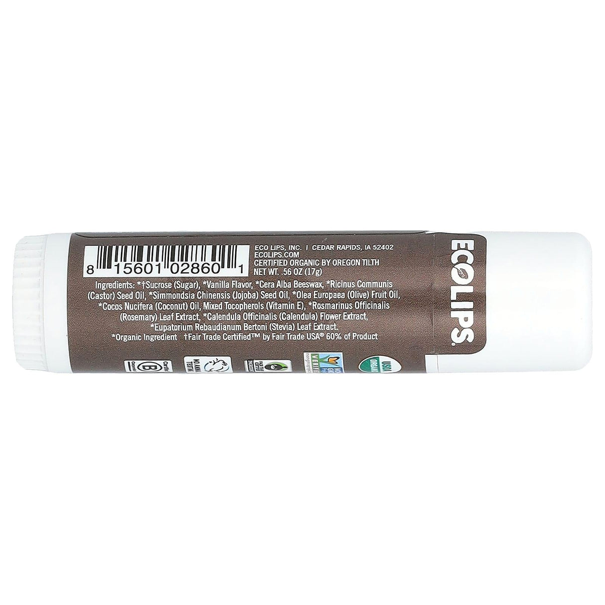 Eco Lips Inc., Lip Scrub, Vanilla Bean, 0.56 oz (17 g) - Supply Center USA