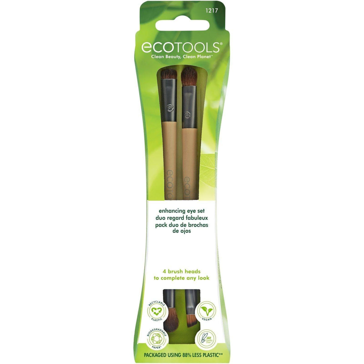 EcoTools, Enhancing Eye Set, 4 Brush Heads - Supply Center USA