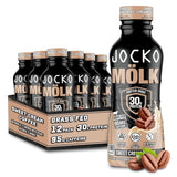 Jocko Mölk 30G Grass Fed Protein Shakes – No Added Sugar Protein Drinks KETO Friendly - Ready to Drink 12 FL Oz (Pack of 12) Chocolate