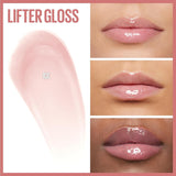 Maybelline Lifter Gloss, Hydrating Lip Gloss with Hyaluronic Acid, Ice, Pink Neutral, 0.18 Ounce - Supply Center USA