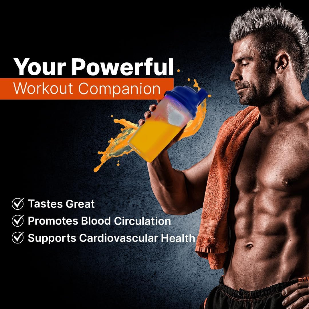 L-ARGININE PRO | L-Arginine Supplement Drink Mix Powder | 5,500Mg of L-Arginine plus 1,100Mg L-Citrulline (1, Orange)