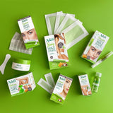 Nad'S Facial Wax Strips - Hypoallergenic All Skin Types - Facial Hair Removal for Women - at Home Waxing Kit with 20 Face Wax Strips + 4 Calming Oil Wipes + Skin Protection Powder