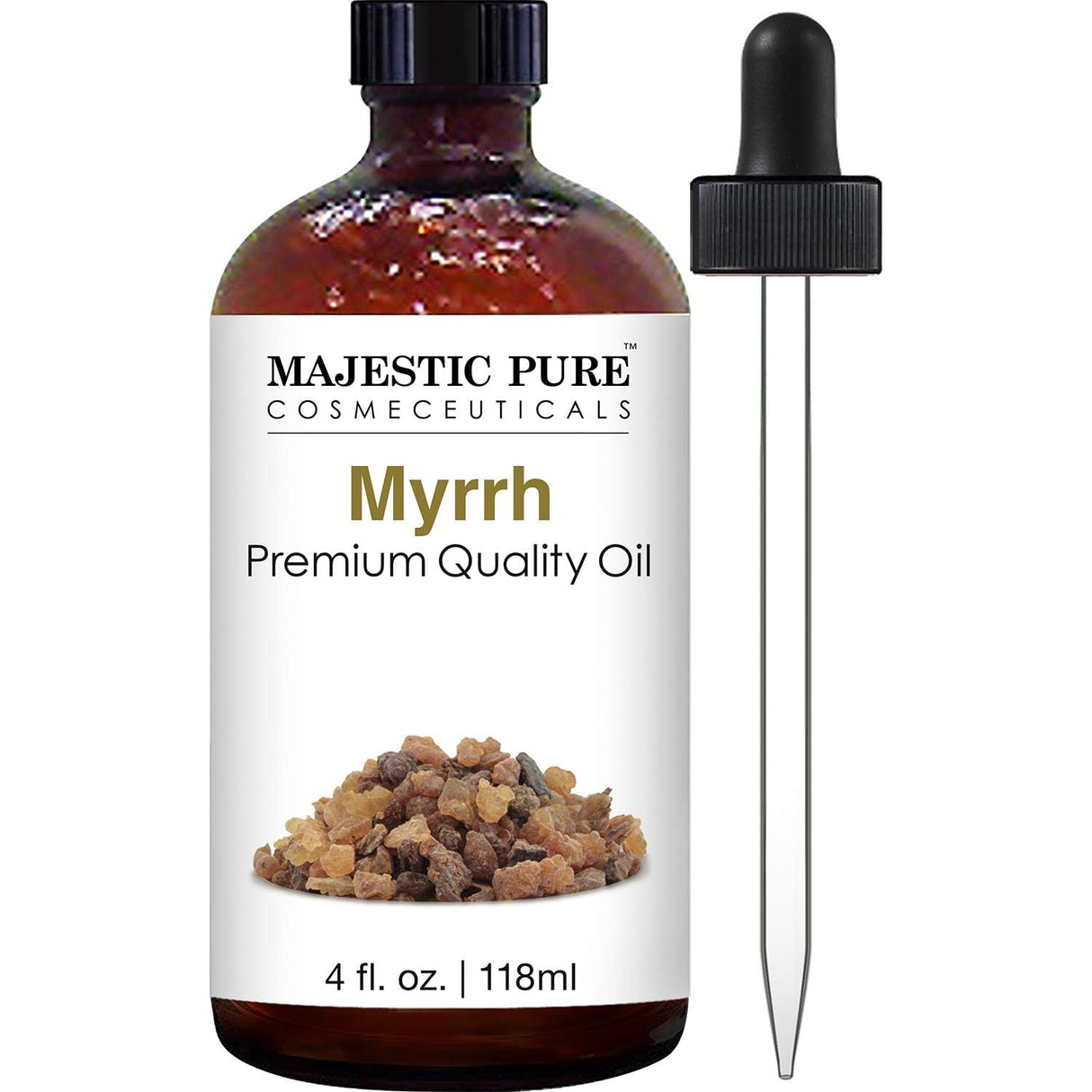 Majestic Pure Lavender Essential Oil with Glass Dropper | 100% Pure and Natural Lavender Oil | Premium Grade Essential Oils for Diffusers, Skin, Aromatherapy, Massage | 4 Fl Oz