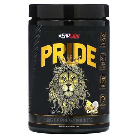 EHPlabs, Pride, King of Pre Workouts, Pina Colada, 12.6 oz (358 g) - Supply Center USA