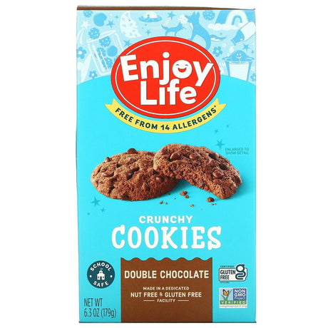 Enjoy Life Foods, Crunchy Cookies, Double Chocolate, 6.3 oz (179 g) - Supply Center USA