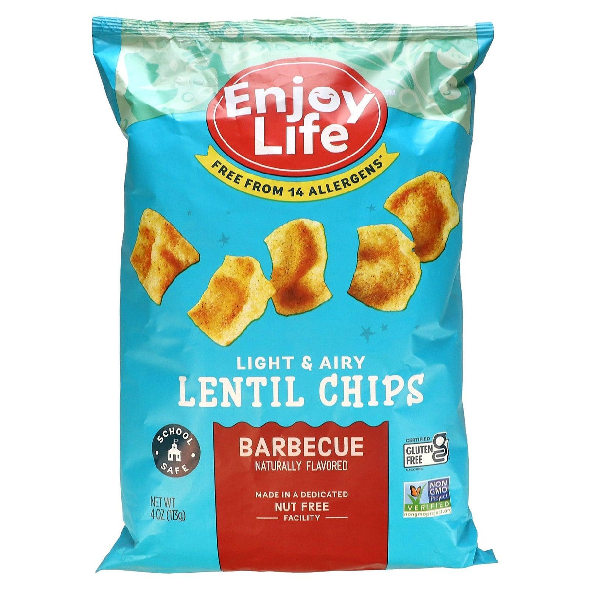 Enjoy Life Foods, Lentil Chips, Barbecue, 4 oz (113 g) - Supply Center USA