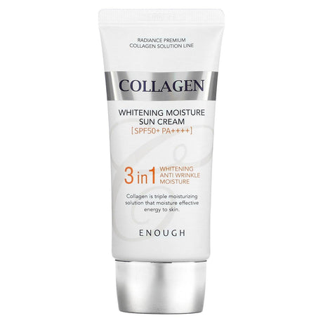 Enough, Collagen, Whitening Moisture Sun Cream, SPF 50+ PA++++, 1.76 oz (50 g) - Supply Center USA