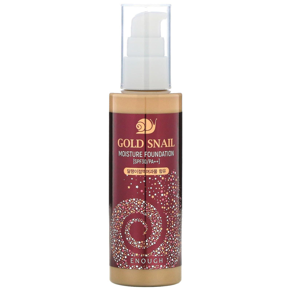 Enough, Gold Snail, Moisture Foundation, SPF 30 PA++, #21, 3.38 fl oz (100 ml) - Supply Center USA