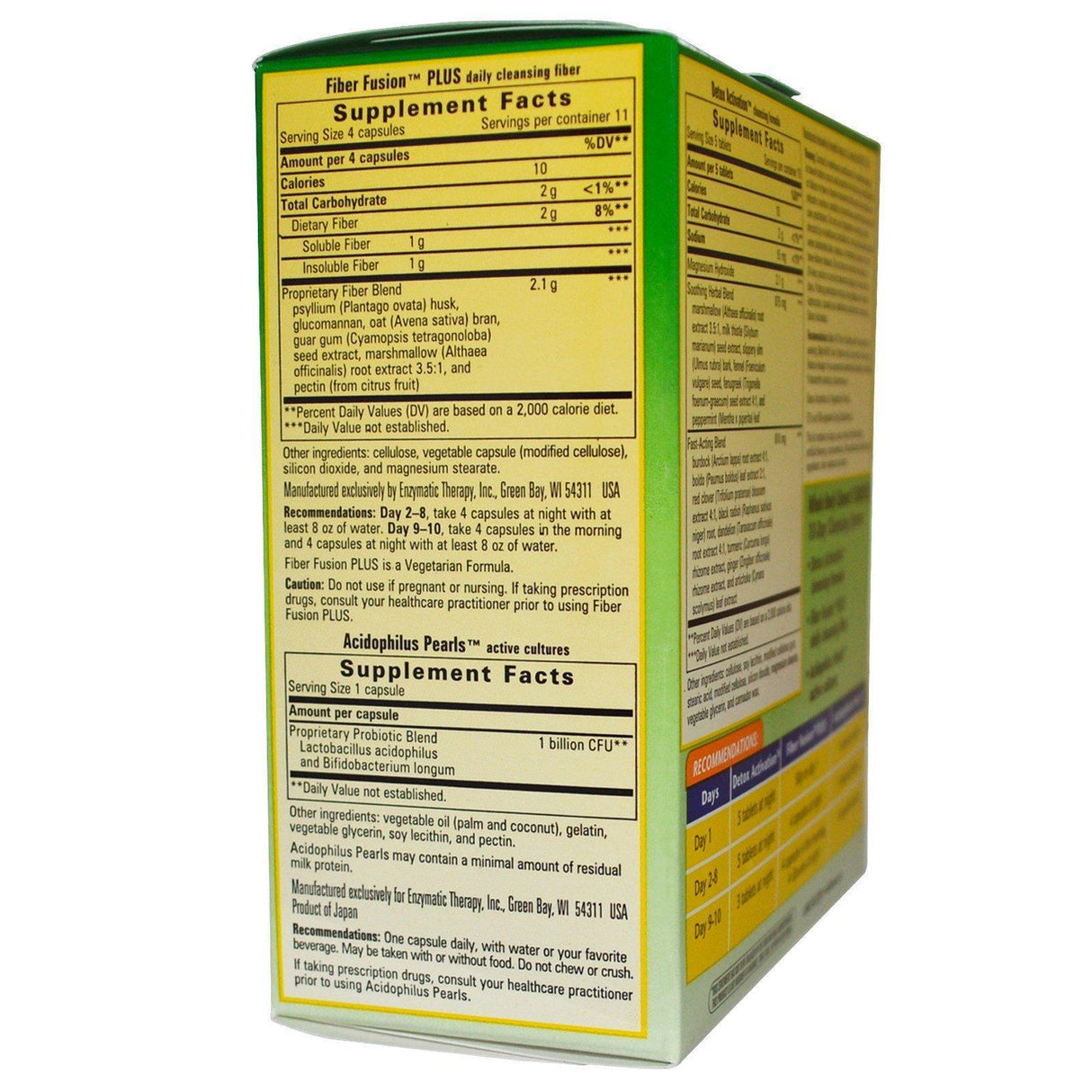 Enzymatic Therapy, Whole Body Cleanse, Complete 10-Day Cleansing System, 3 Part Program - Supply Center USA