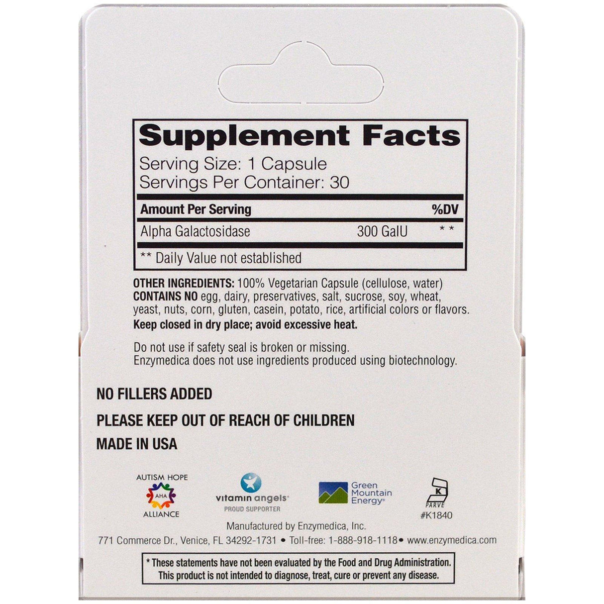 Enzymedica, BeanAssist, 30 Capsules - Supply Center USA