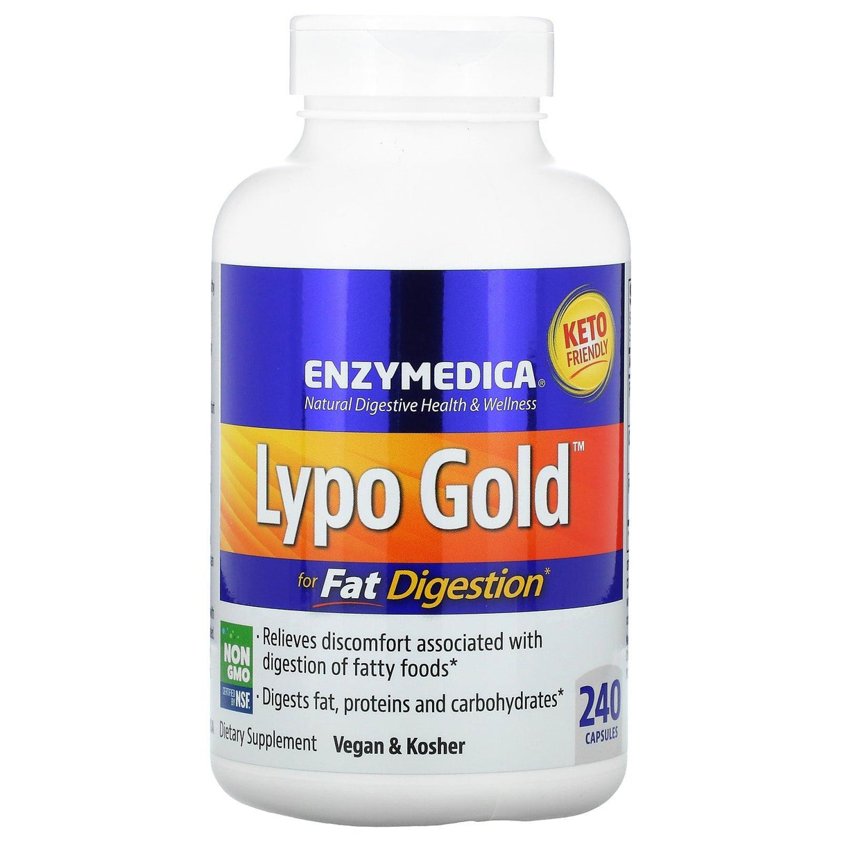 Enzymedica, Lypo Gold, For Fat Digestion, 240 Capsules - Supply Center USA