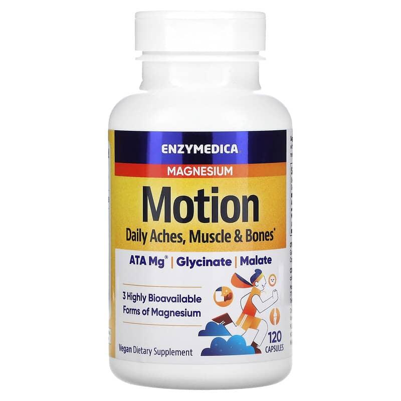Enzymedica, Magnesium, Motion, 120 Capsules - Supply Center USA