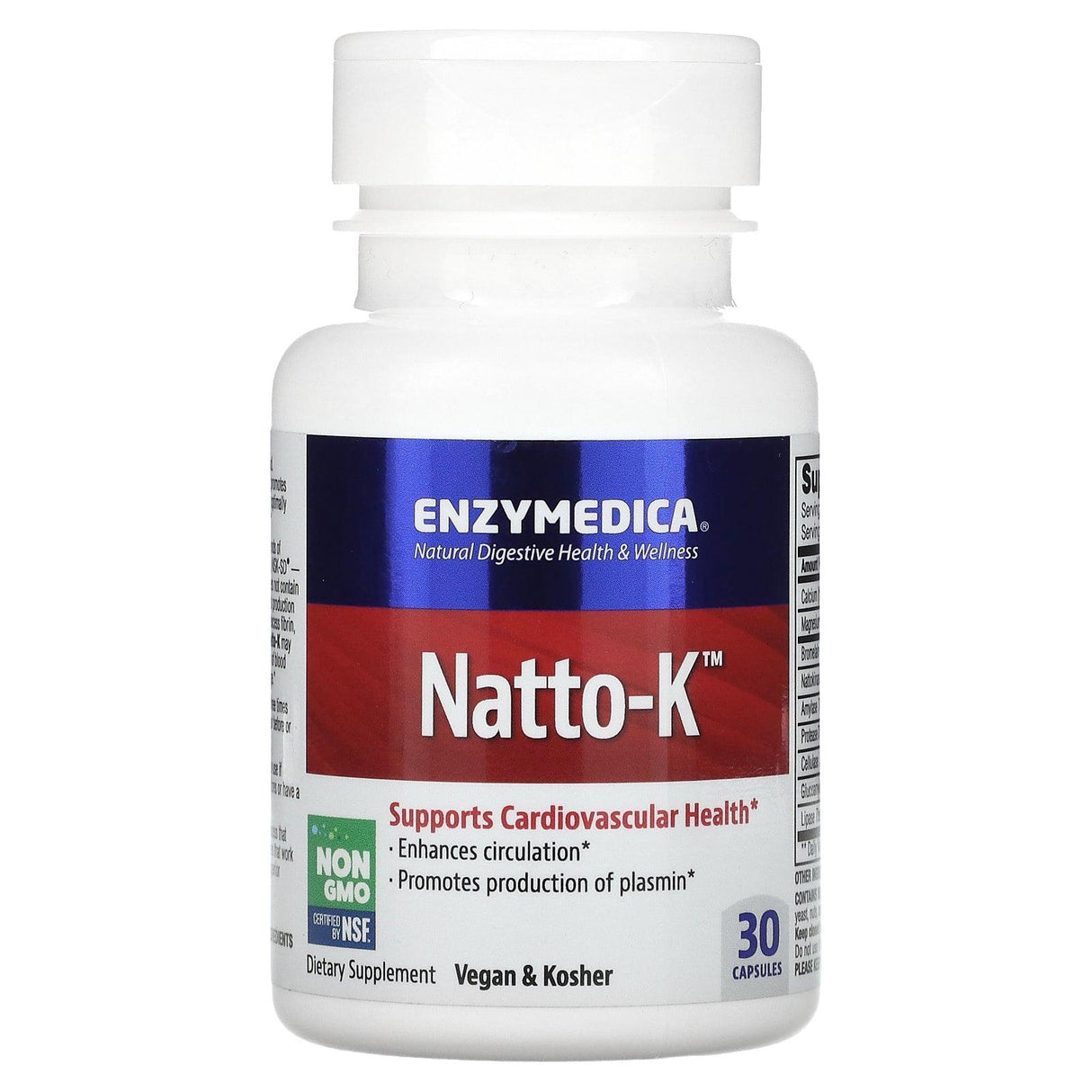 Enzymedica, Natto-K, 30 Capsules - Supply Center USA