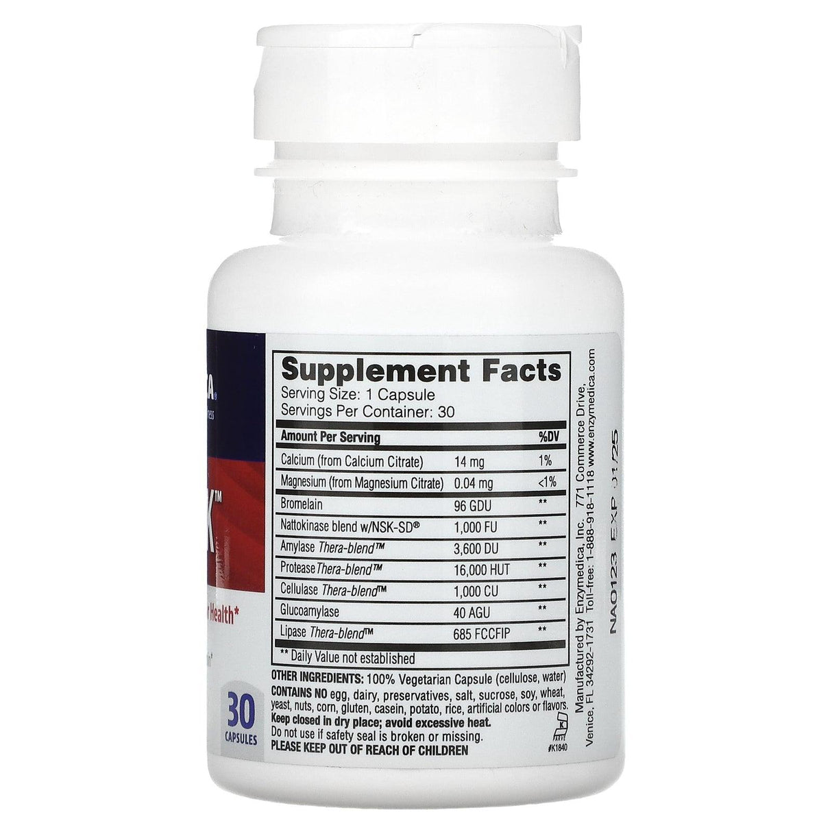 Enzymedica, Natto-K, 30 Capsules - Supply Center USA