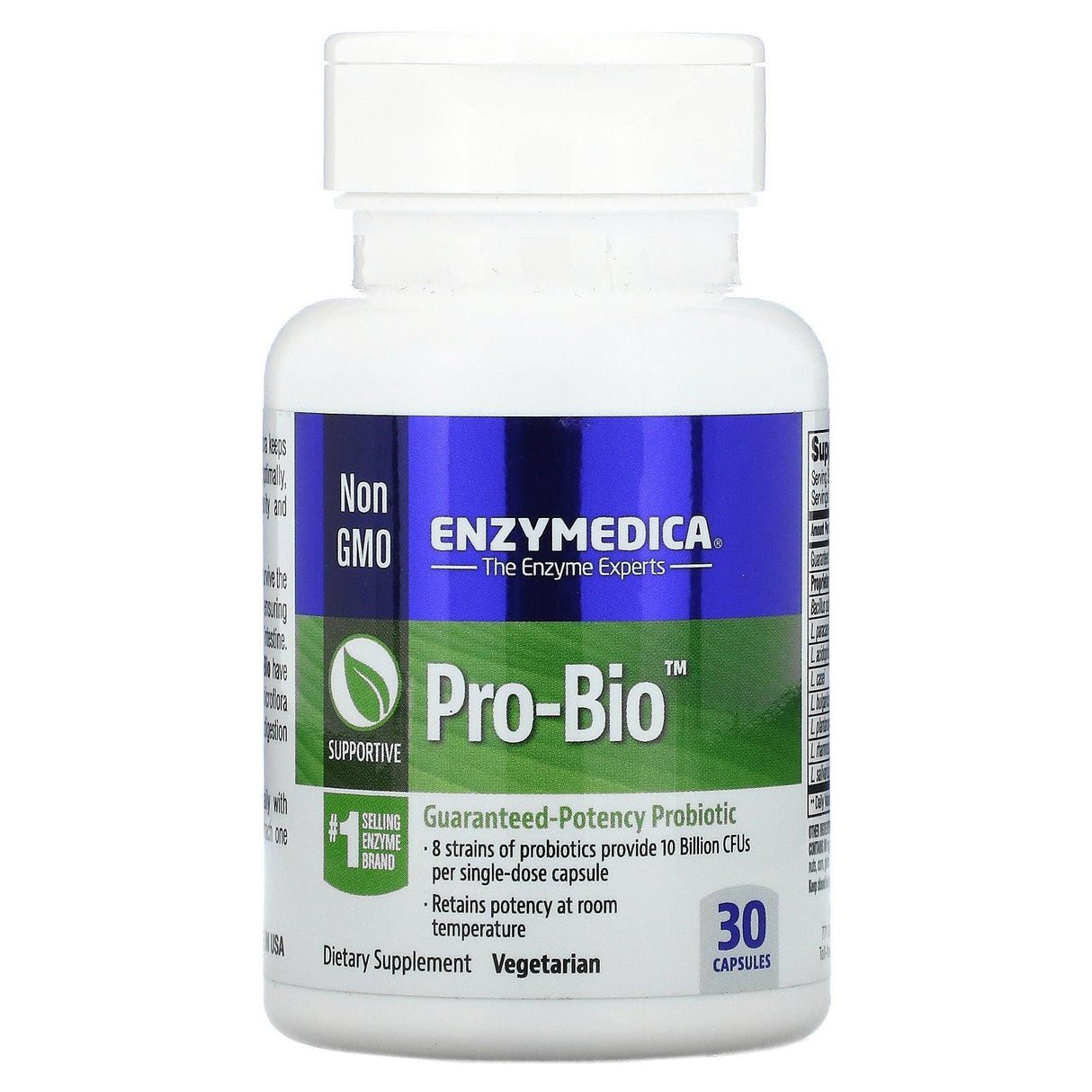 Enzymedica, Pro-Bio, Guaranteed Potency Probiotic, 90 Capsules - Supply Center USA