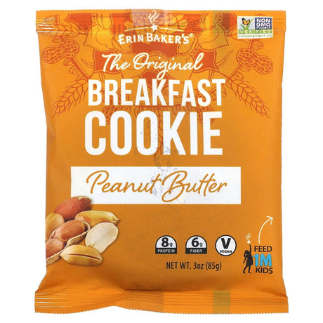 Erin Baker's, The Original Breakfast Cookie, Peanut Butter, 3 oz (85 g) - Supply Center USA