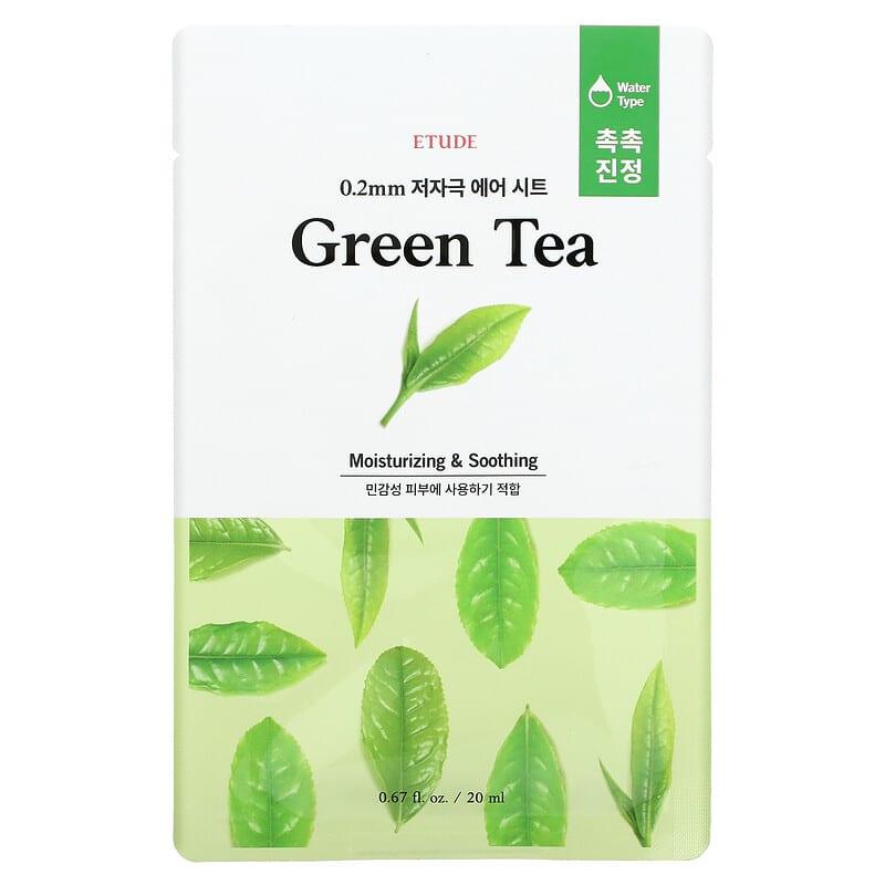 Etude, Green Tea Beauty Mask, 1 Sheet Mask, 0.67 fl oz (20 ml) - Supply Center USA